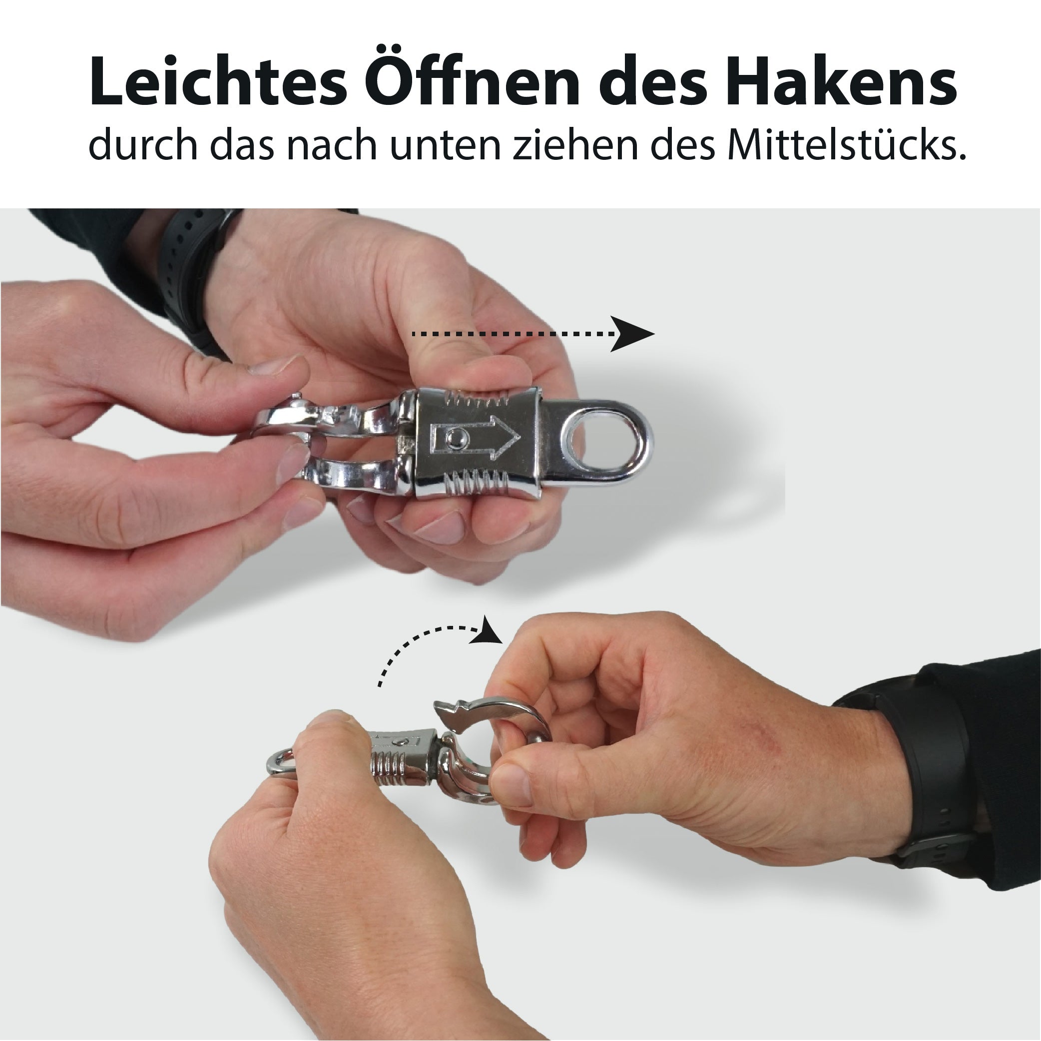 Panikhaken für Führstricke, ideal als Ersatzhaken